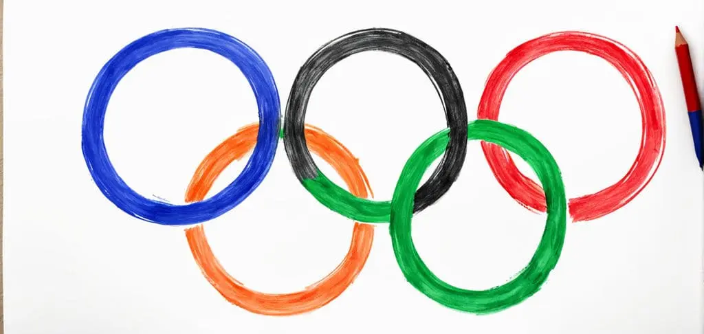 kids drawing of Olympics dream